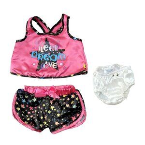 Build A Bear BABW Pajamas PJs Sleep Dream Love Under Garment